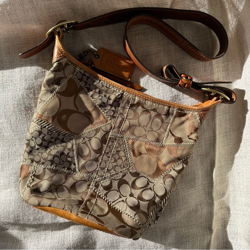 ── SOLD ──
Limited Edition Coach Patchwork Canvas Bleeker Bucket Bag
